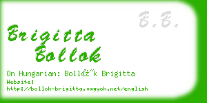 brigitta bollok business card